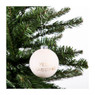 Kerstbal mat - Merry Christmas - wit