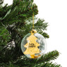 Kerstbal boom Merry Christmas - 8 cm - goudkleurig