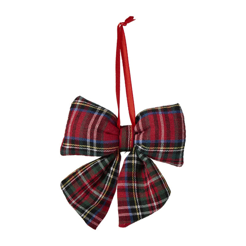 Strik ruit - rood - 12x13 cm