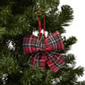 Strik ruit - rood - 12x13 cm