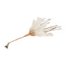 Veren op clip - wit - 25 cm