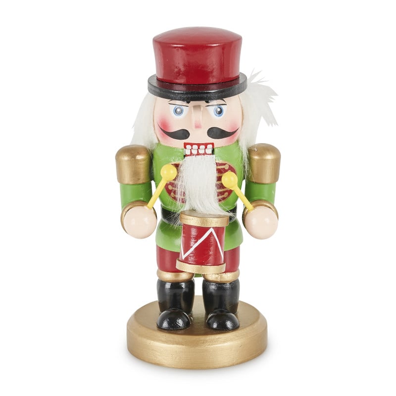 Notenkraker staand - rood - 15 cm