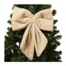 Kersthanger strik groot - beige - 40x45 cm