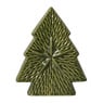 Kerstboom keramiek ster groot - groen - 19.3x16x5 cm