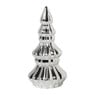 Kerstboom klein - zilverkleurig -15.6x7.8x7.7 cm