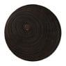 Houten plateau kerst - bruin - ø28x8 cm