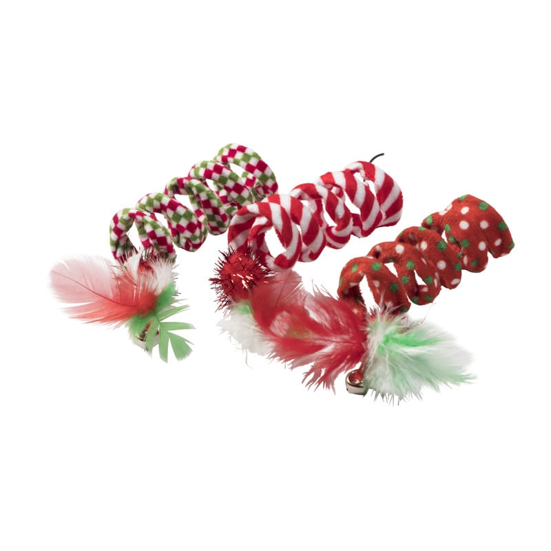 Katten speelgoed - kerst - set van 3