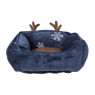 Hondenmand - kerst - blauw