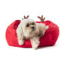 Hondenmand - kerst - rood