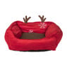 Hondenmand - kerst - rood