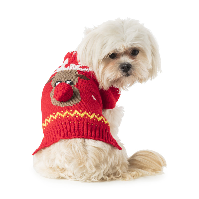 Kersttrui voor dieren - rendier