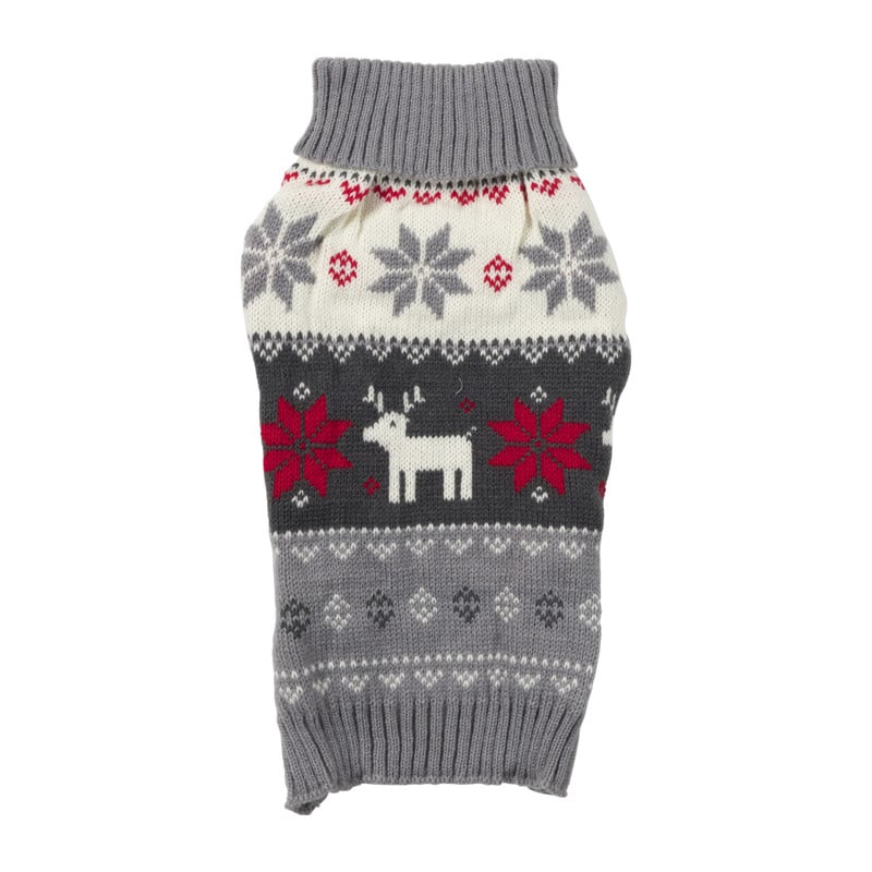 Kersttrui voor dieren - grijs