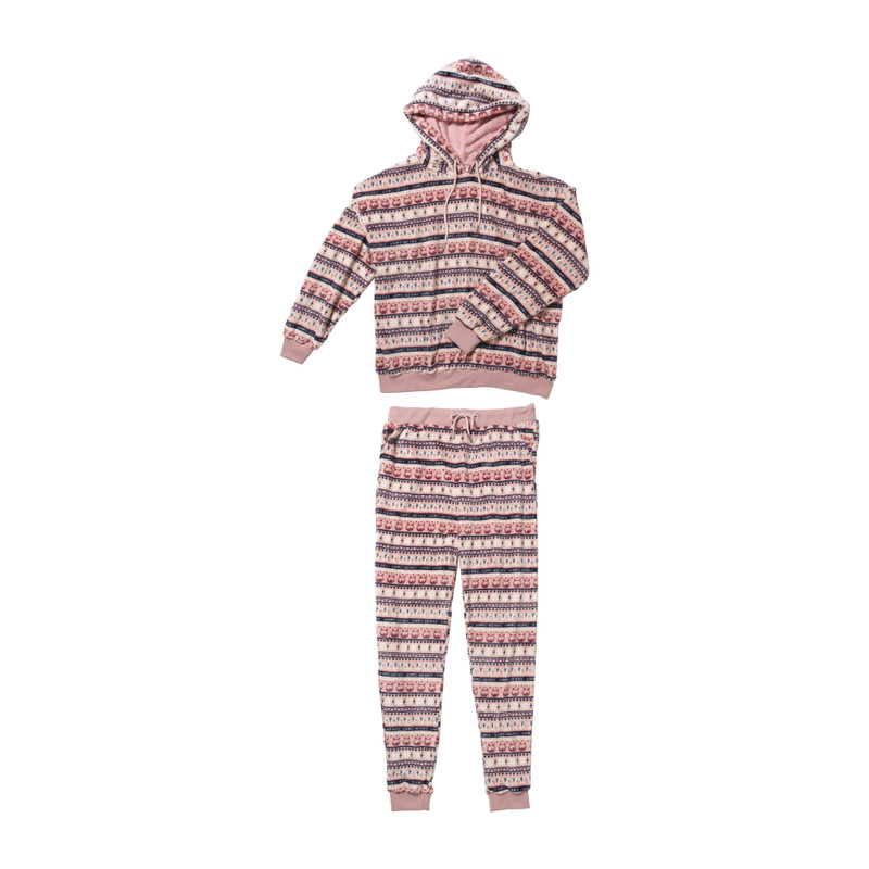 Huispak kerst - roze - maat S/M