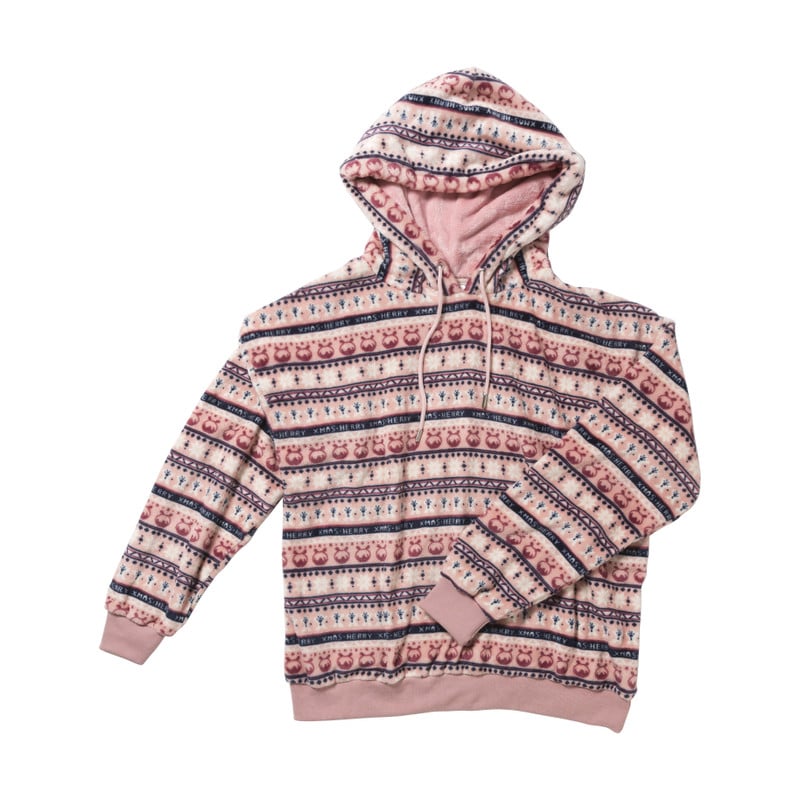 Huispak kerst - roze - maat S/M