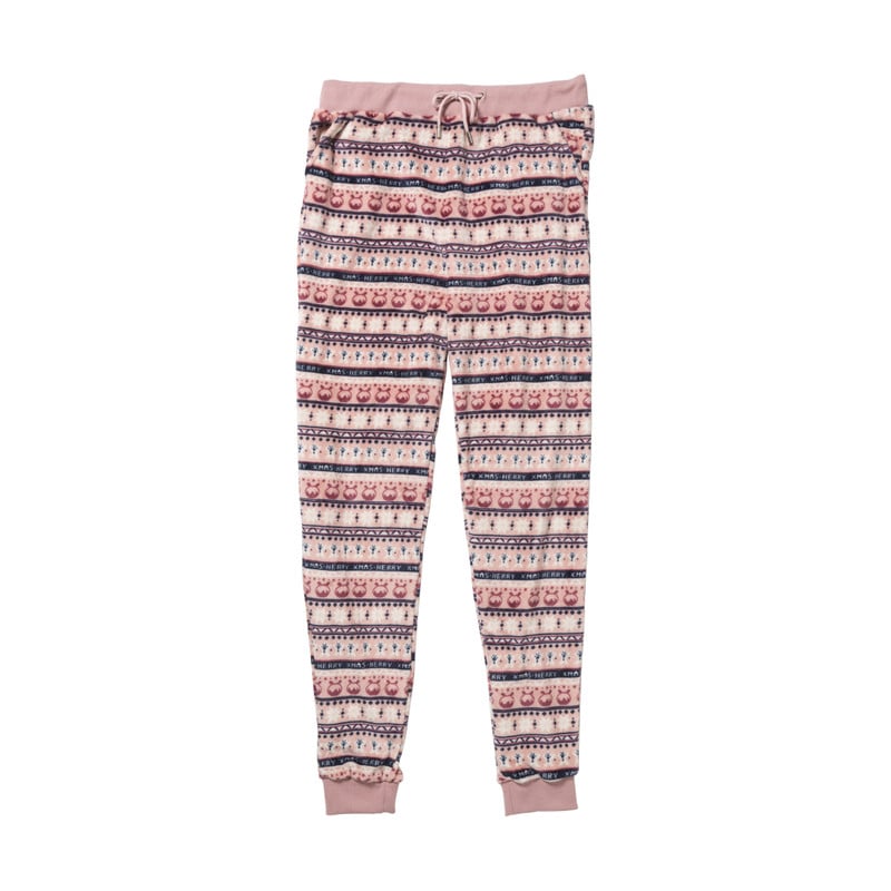 Huispak kerst - roze - maat L/XL