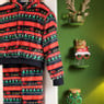 Huispak kerst - blauw - maat S/M