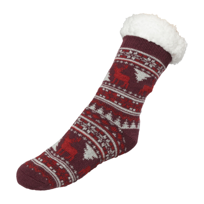X mas huissok rendier - rood - one size