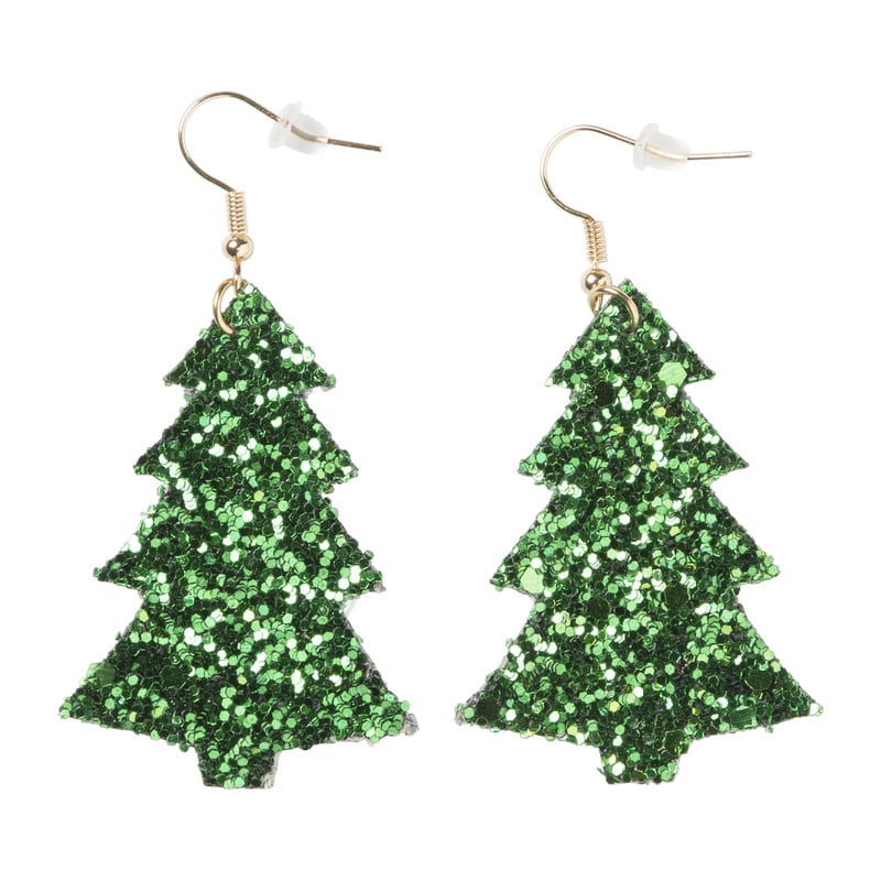 Oorbellen xmas tree - diverse kleuren