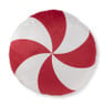 Kussen candy cane - rood/wit - ø40 cm