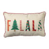 Kerstkussen fa la la - multikleur - 50x30 cm