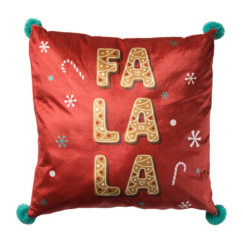 Kerstkussen ho ho ho - 45x45 cm - diverse varianten