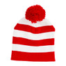 Muts met lampjes - rood/wit