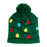 Kerstmuts met lampjes - groen