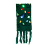 Kerstsjaal met lampjes - groen