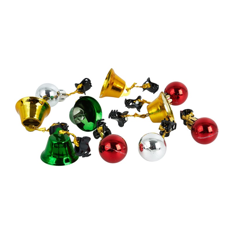Kerstbelletjes aan haarclipje