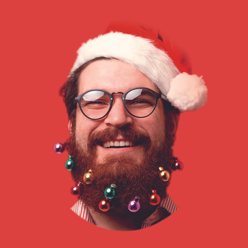 Kerstbelletjes aan haarclipje