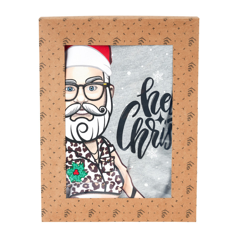 Kersttrui santa selfie - S/M