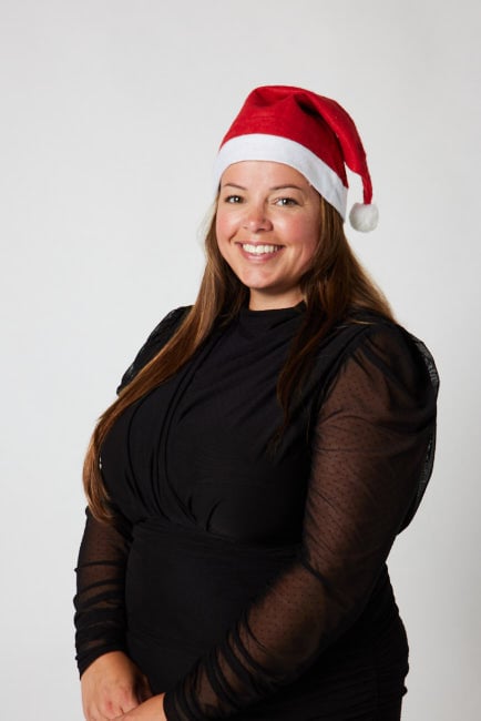 Kerstmuts - rood/wit