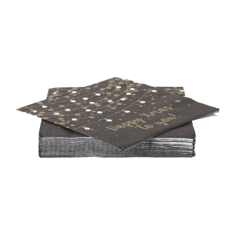 Servetten kerst - Happy Xmas to you - 16.5x16.5 cm