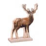 Rendier hout print - 17,5 x 14 x 4 cm - S