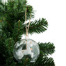 Kersthanger stolp ster - glas