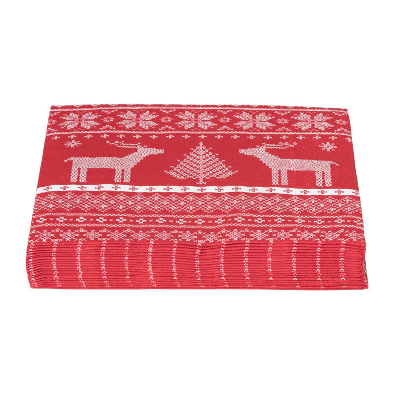 Servetten kerst - diverse varianten - 16.5x16.5 cm