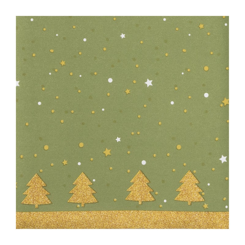 Papieren tafelkleed - kerstboom - 138x220 cm