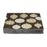 Servetten kerstballen - zwart/goud - set van 20 - 33x33 cm