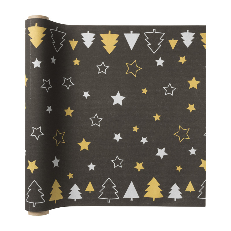 Papieren tafelloper -  ster/kerstboom