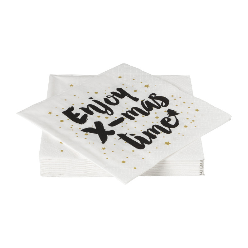 Servetten enjoy - set van 20 - 33x33 cm