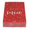Servetten lang rood - set van 15 - 33x40 cm
