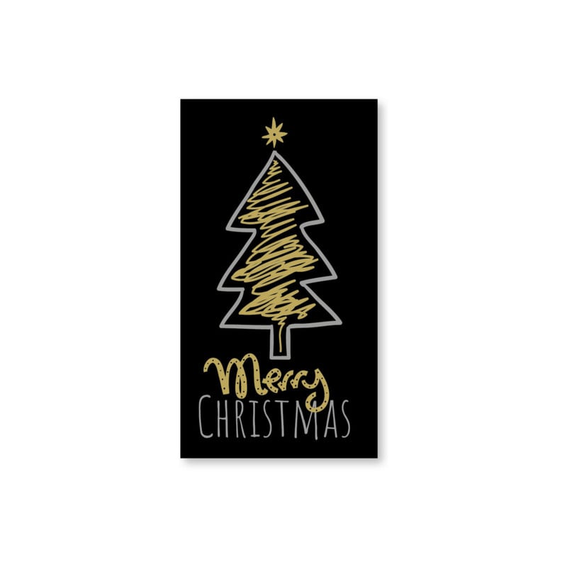 Servetten merry christmas - set van 15 - 33x40 cm