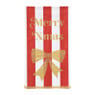 Servet strikjes en strepen - rood/wit - 33x40 cm