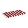 Tafelkleed strikjes en strepen - rood/wit - 138x220 cm
