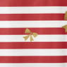 Tafelkleed strikjes en strepen - rood/wit - 138x220 cm