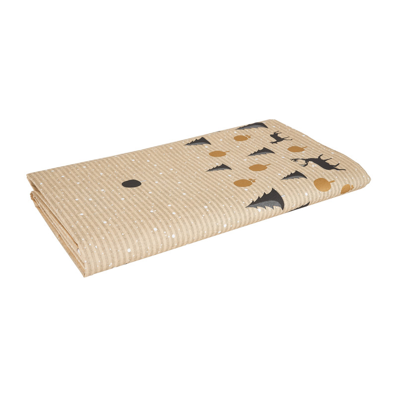 Duni tafelkleed kerst - rendier - 138x220 cm