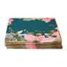 Duni servetten bloem - blauw/roze - 33x33 cm