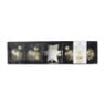Kerstbal naamkaartje - set van 4 - 21x5.5x4.5 cm