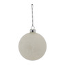 Kerstbal wit - mat - 8cm