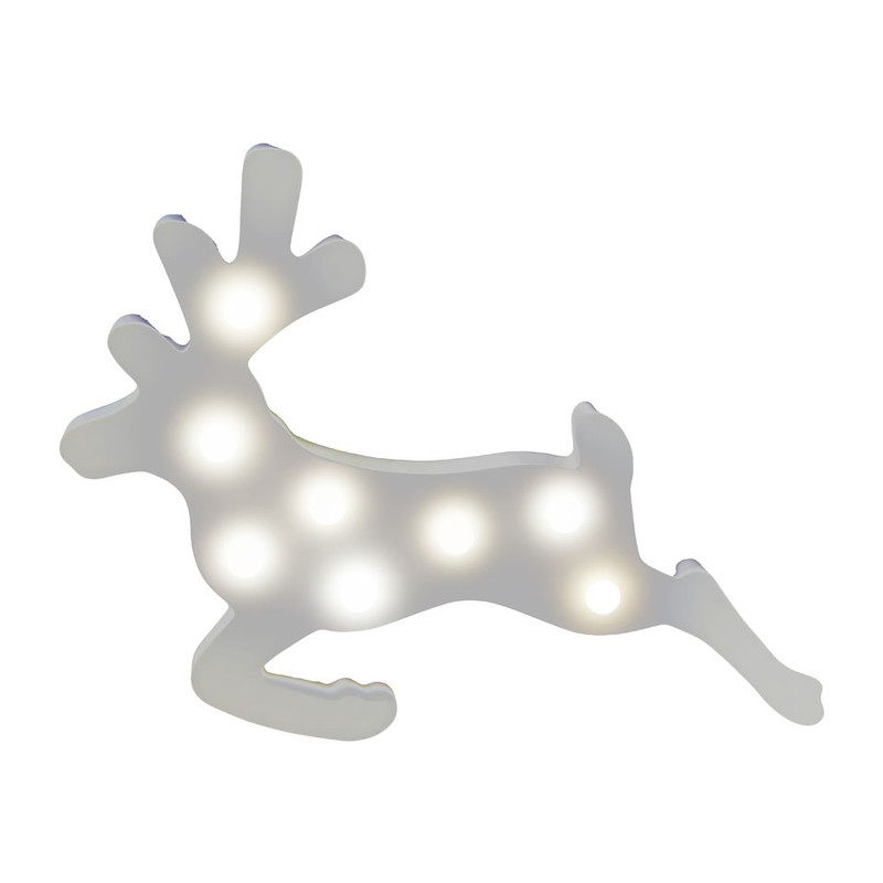 Verlichting rendier - wit